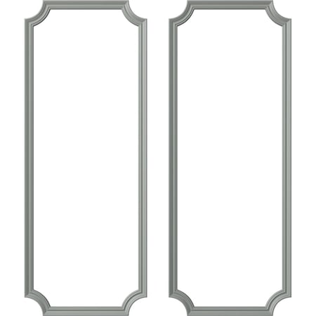 Ekena Millwork 28-in. W x 72-in. H Oxford Smooth Panel Moulding Kit Double Panel PMLKOX28X72B